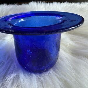 Handblown Glass Cobalt Blue
Votive / Tea Light Candle Holder